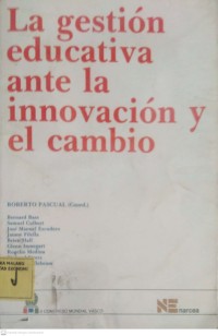 Image of La gestion Educativa  ante la innovaciony el cambio