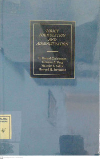 Image of Policy Formulation And Administration