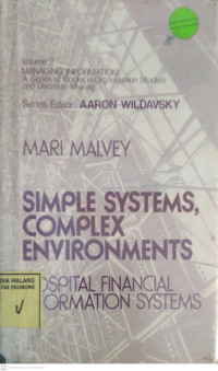 Image of Simple Systems Complex Environments Hospital Financial Information Systems