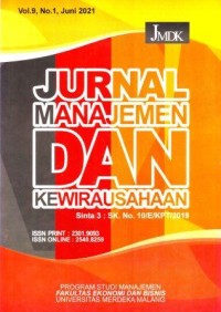 Image of JMDK: Jurnal Manajemen Dan Kewirausahaan
