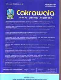 Image of Cakrawala : Jurnal  Litbang Kebijakan