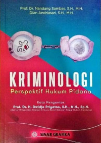 Image of Kriminologi : perspektif hukum pidana