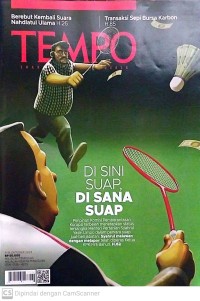 Image of TEMPO: Di Sini Suap, Disana Suap (Pimpinan Komisi Pemberantasan Korupsi terbelah menetapkan status tersangka Menteri Pertanian Syahrul Yasin Limpo dalam perkara suap jual-beli jabatan. Syahrul melawan dengan melapor telah diperas Ketua KPK Firli Bahuri. H.62)