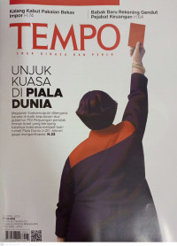 TEMPO: UNJUK KUASA DI PIALA DUNIA (Megawati Soekarnoputri ditengarai berada di balik kepeutusan dua gubernur PDI Perjuangan penolak timnas Israel yang berujung batalanya Indonesia menjadi tuan rumah piala Dunia U-20. Jokowi gagal mengantisipasi.H22)