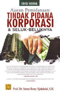 Image of Ajaran Pemindahaan : Tindak Pidana Korporasi dan Seluk Beluknya