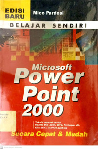 Belajar Sendiri Microsoft Power Point 2000