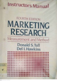 Image of Marketing Research : Measurement and Method