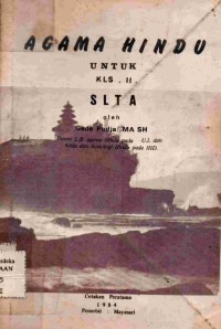 Image of Agama Hindu: untuk klas II SLTA