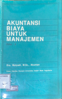 Image of Akuntansi Biaya Untuk Manajemen