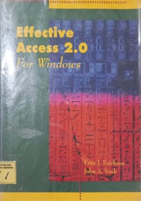 Image of Effective Access. 2.0 for Windows