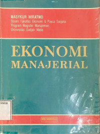 Image of Ekonomi manajerial