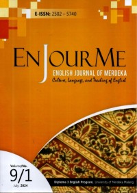 Image of ENJOURME : English Journal of Merdeka