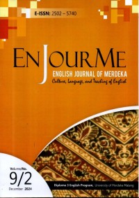 Image of ENJOURME : English Journal of Merdeka