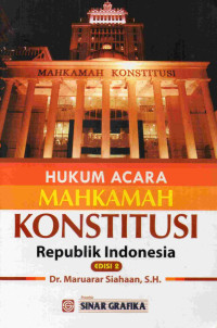 Image of Hukum Acara Mahkamah Konstitusi Republik Indonesia