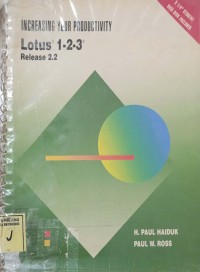 Image of Increasing your Productivity Lotus 1-2-3 Release 2.2 (Weeding)