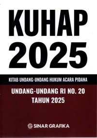 Image of KUHAP 2025 (UU RI No. 20 Tahun 2025)