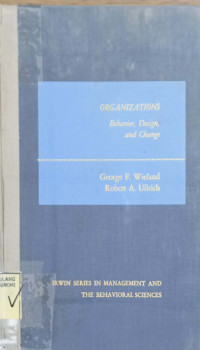 Image of Organizations : Behavior, Design And Change