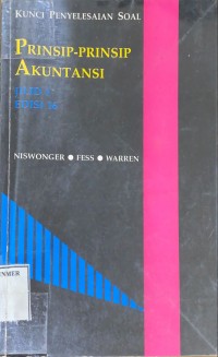 Image of Prinsip-Prinsip Akuntansi (1): Kunci Penyelesaian Soal