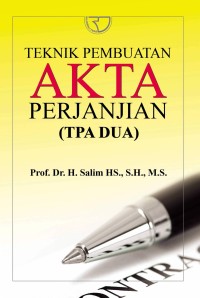 Image of Teknik Pembuatan Akta Perjanjian (TPA DUA)