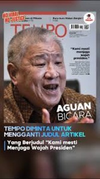 Image of TEMPO, Kami mesti menjaga wajah Presiden