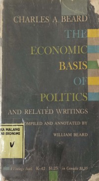 Image of The Economic Basis Of Politics (Weeding)