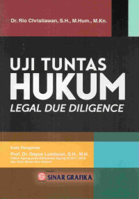 Uji Tuntas Hukum : Legal Due Diligence