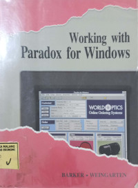 Image of Working with Paradox for Windows